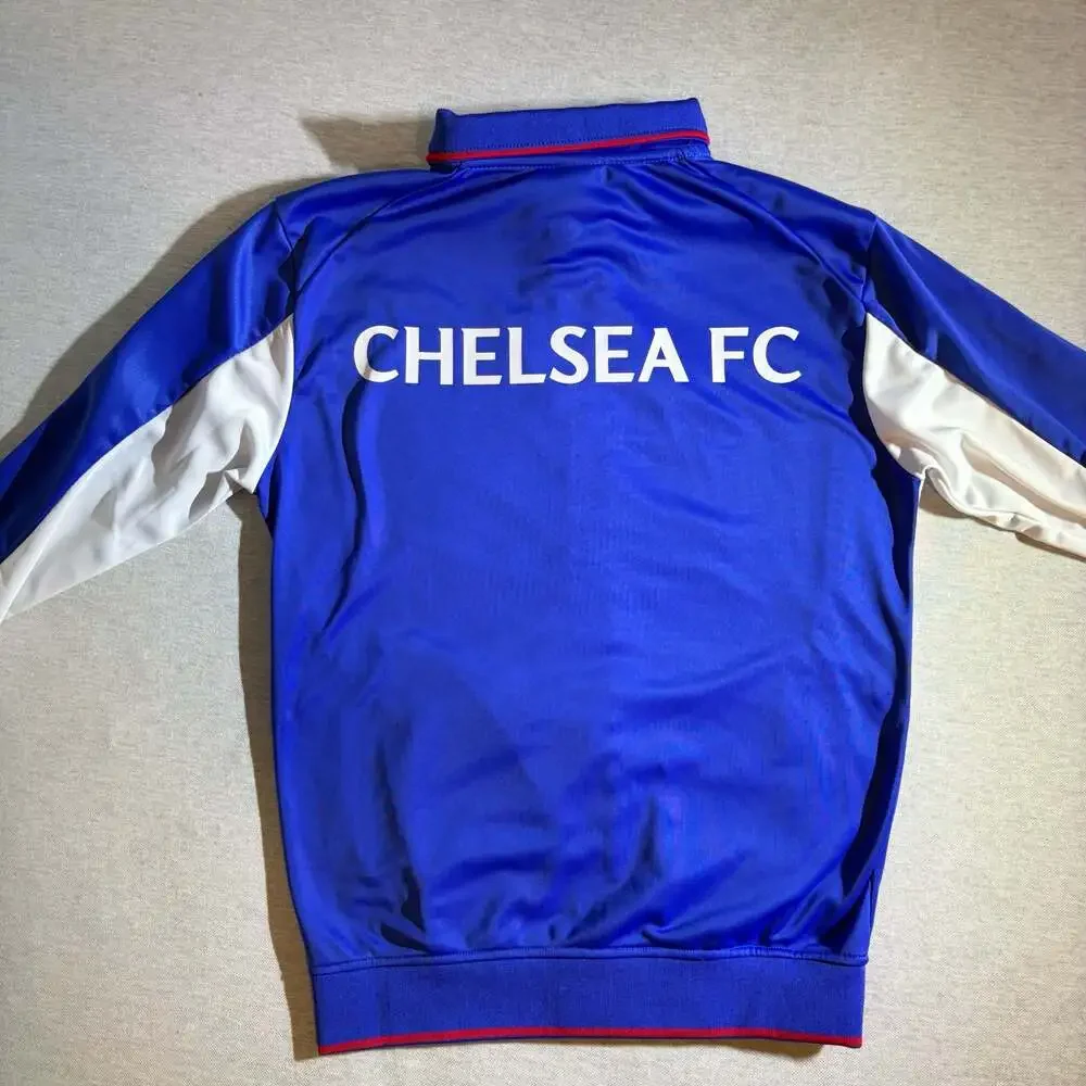 Chelsea FC Rhinox Official Licensed Full-Zip Track Jacket Blue White